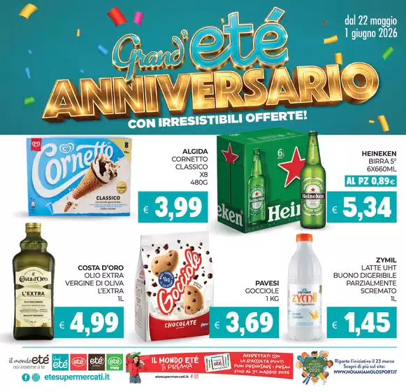 Volantino Etè | Grand ete anniversario | 2026-05-22T00:00:00.000Z - 2026-06-01T00:00:00.000Z