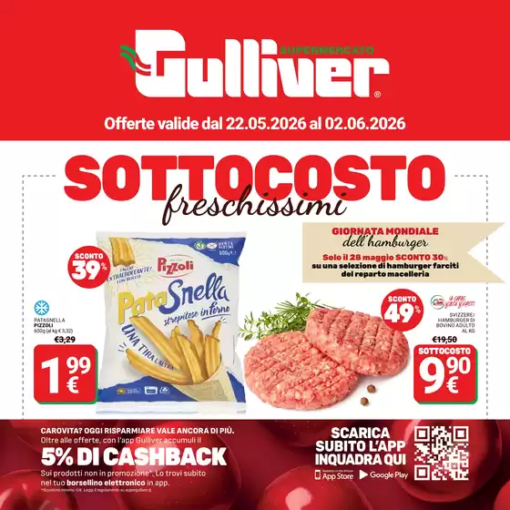 Volantino Gulliver | Sottocosto | 2026-05-22T00:00:00.000Z - 2026-06-02T00:00:00.000Z