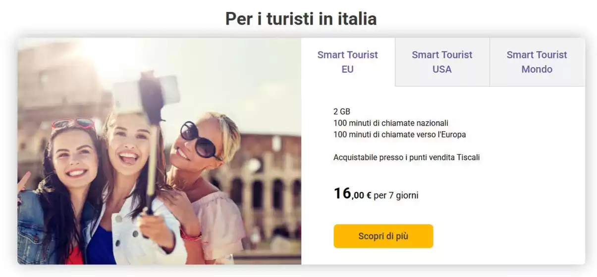 Volantino Tiscali Casa | Per i turisti in italia | 2026-05-22T00:00:00.000Z - 2026-05-29T00:00:00.000Z
