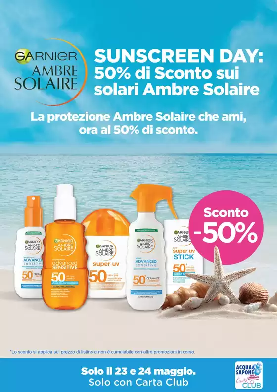 Volantino Acqua & Sapone a Serrapetrona | Sconto -50% | 2026-05-23T00:00:00.000Z - 2026-05-24T00:00:00.000Z