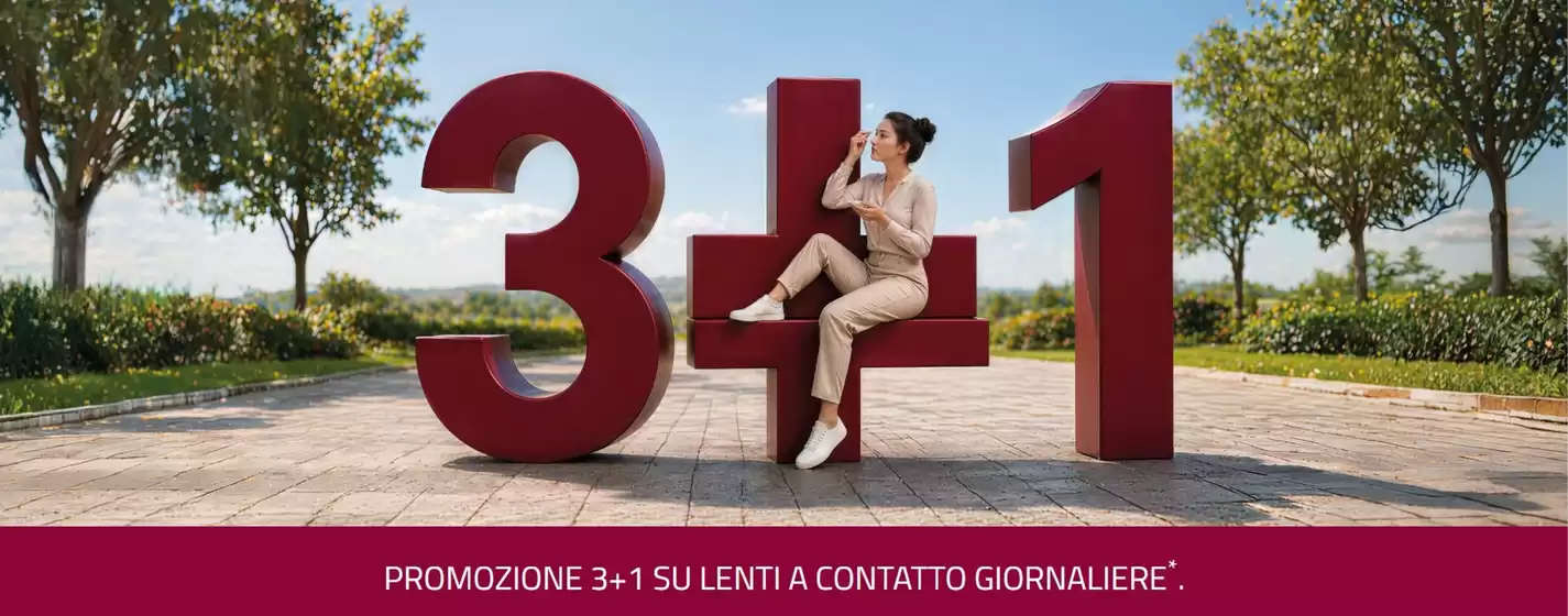 Volantino VisionOttica | 3+1 su lenti | 2026-05-25T00:00:00.000Z - 2026-08-31T00:00:00.000Z