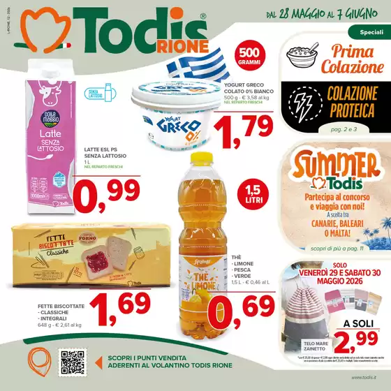 Volantino Todis | Prima colazione | 2026-05-28T00:00:00.000Z - 2026-06-07T00:00:00.000Z