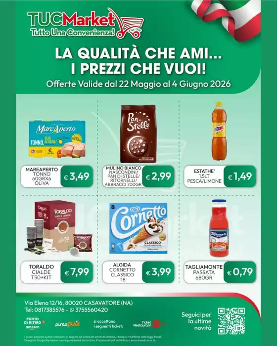 Volantino Tuc Market | La qualita che ami... i prezzi che vuoi! | 2026-05-22T00:00:00.000Z - 2026-06-04T00:00:00.000Z