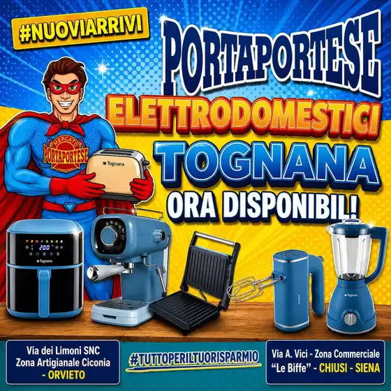 Volantino Mercato Porta Portese a Drapia | Elettrodomestici | 2026-05-25T00:00:00.000Z - 2026-05-31T00:00:00.000Z