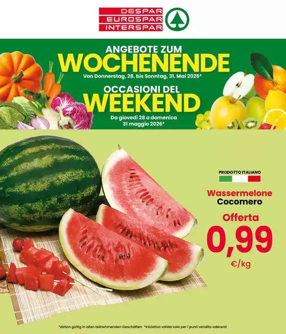 Volantino Despar | Occasioni del weekend | 2026-05-28T00:00:00.000Z - 2026-05-31T00:00:00.000Z