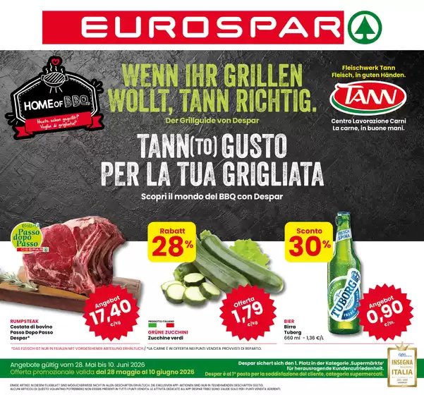 Volantino Eurospar | Dal 28 Maggio al 10 Giugno | 2026-05-28T00:00:00.000Z - 2026-06-10T00:00:00.000Z