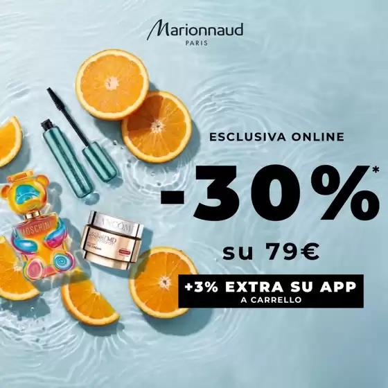 Volantino Marionnaud a Frattocchie | Esclusiva online -30% | 2026-05-25T00:00:00.000Z - 2026-05-31T00:00:00.000Z