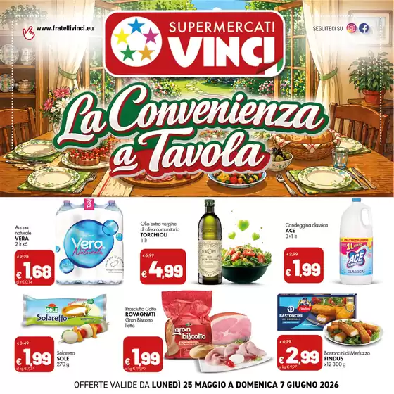Volantino Supermercati Vinci | La convenienza a tavola | 2026-05-25T00:00:00.000Z - 2026-06-07T00:00:00.000Z