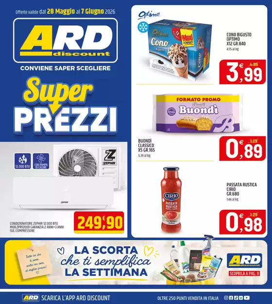 Volantino ARD Discount a Fragagnano | Super prezzi | 2026-05-28T00:00:00.000Z - 2026-06-07T00:00:00.000Z