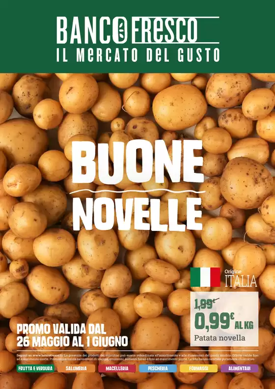 Volantino Banco Fresco | Buone novelle | 2026-05-26T00:00:00.000Z - 2026-06-01T00:00:00.000Z