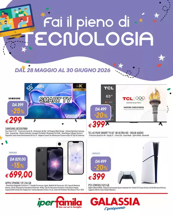Volantino Galassia | Fai il pieno di tecnologia | 2026-05-28T00:00:00.000Z - 2026-06-30T00:00:00.000Z