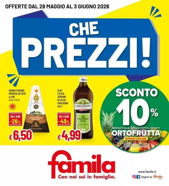 Volantino Famila | CHE PREZZI | 2026-05-28T00:00:00.000Z - 2026-06-03T00:00:00.000Z