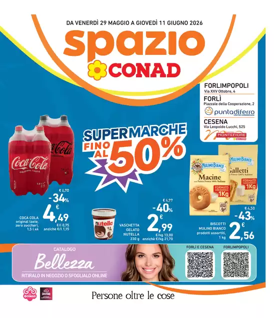 Volantino Spazio Conad a Lido Adriano | Super marche fino al 50% | 2026-05-29T00:00:00.000Z - 2026-06-11T00:00:00.000Z