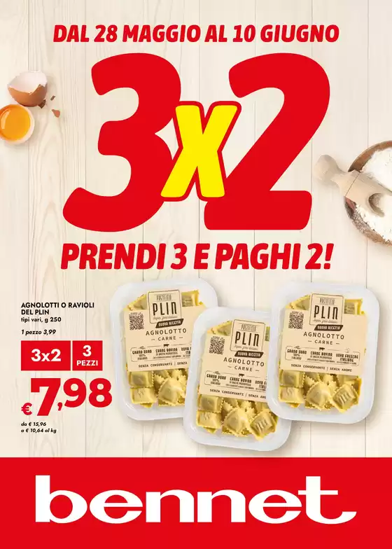 Volantino Bennet | 3X2 Prendi 3 E Paghi 2 | 2026-05-28T00:00:00.000Z - 2026-06-10T00:00:00.000Z