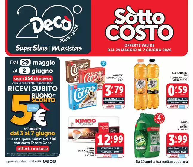 Volantino Decò | Sottocosto | 2026-05-29T00:00:00.000Z - 2026-06-07T00:00:00.000Z