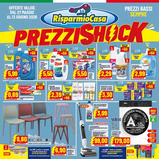 Volantino Risparmio Casa a Prato | Prezzi shock | 2026-05-27T00:00:00.000Z - 2026-06-13T00:00:00.000Z
