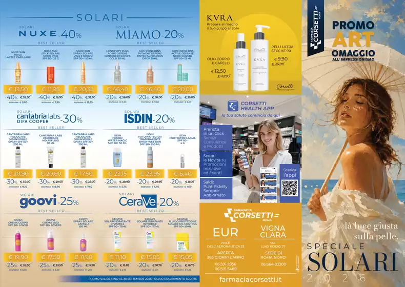 Volantino Farmacia Corsetti | Speciale 2026 | 2026-05-27T00:00:00.000Z - 2026-09-30T00:00:00.000Z