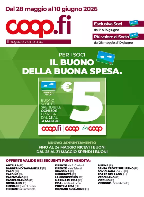 Volantino Coop a Impruneta | Dal 28 maggio al 10 giugno 2026 | 2026-05-28T00:00:00.000Z - 2026-06-10T00:00:00.000Z