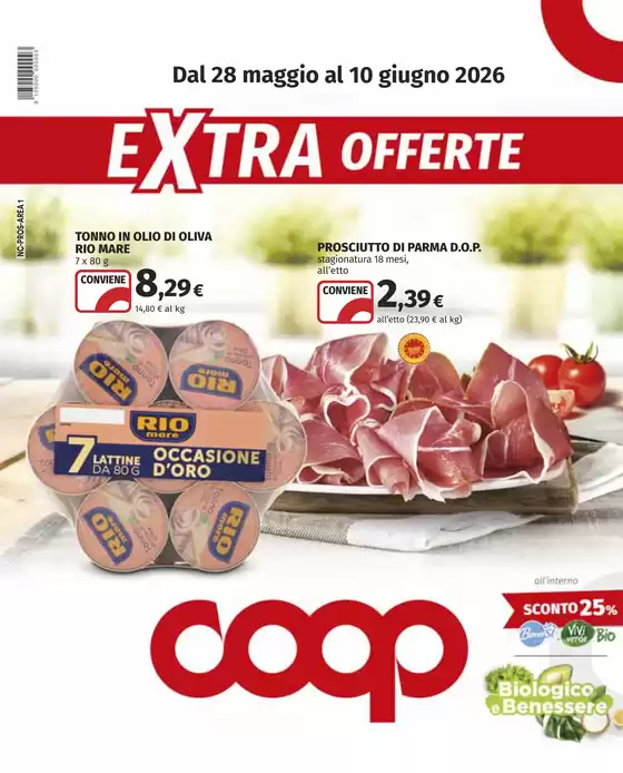 Volantino Coop a Melendugno |  Extra offerte | 2026-05-28T00:00:00.000Z - 2026-06-10T00:00:00.000Z