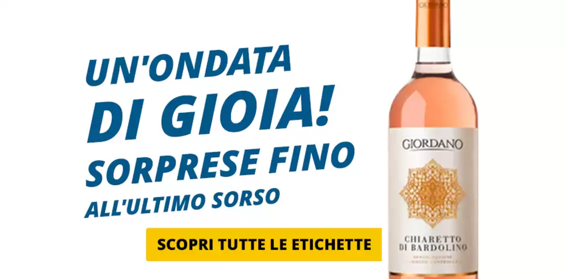 Volantino Giordano Vini | Un'ondata di gioia | 2026-05-27T00:00:00.000Z - 2026-06-30T00:00:00.000Z