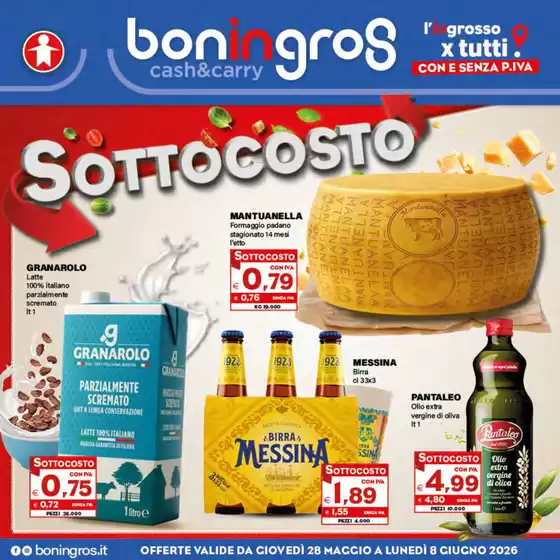 Volantino Boningros Cash and Carry | Sottocosto | 2026-05-28T00:00:00.000Z - 2026-06-08T00:00:00.000Z