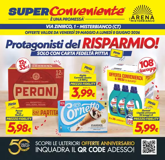 Volantino SuperConveniente | Protagonisti del Risparmio! | 2026-05-29T00:00:00.000Z - 2026-06-08T00:00:00.000Z
