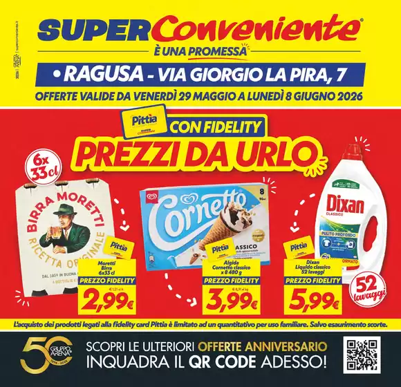 Volantino SuperConveniente a Gioiosa Marea | Con fidelity prezzi da urlo | 2026-05-29T00:00:00.000Z - 2026-06-08T00:00:00.000Z