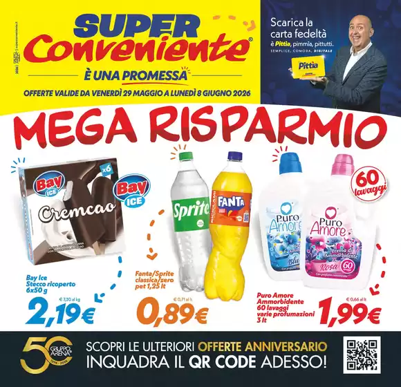 Volantino SuperConveniente a Sant'Agata di Militello | Mega Risparmio | 2026-05-29T00:00:00.000Z - 2026-06-08T00:00:00.000Z
