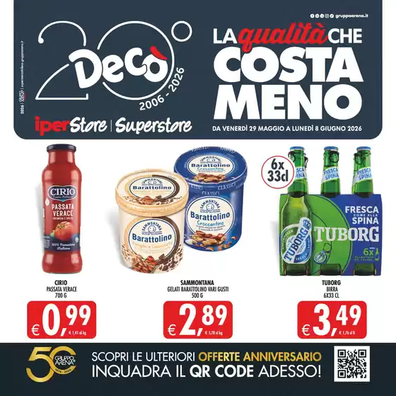 Volantino Decò | LA QUALITÀ CHE COSTA MENO! | 2026-05-29T00:00:00.000Z - 2026-06-08T00:00:00.000Z
