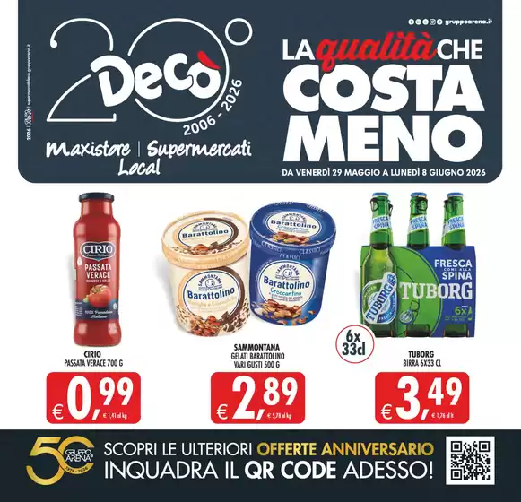 Volantino Decò | LA QUALITÀ CHE COSTA MENO. | 2026-05-29T00:00:00.000Z - 2026-06-08T00:00:00.000Z
