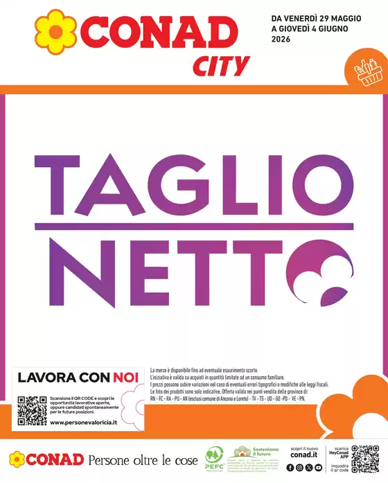 Volantino Conad City a Spinea | Taglio netto | 2026-05-29T00:00:00.000Z - 2026-06-04T00:00:00.000Z