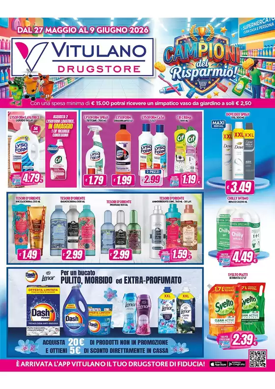 Volantino Vitulano Drugstore | Dal 27 maggio al 9 giugno 2026 | 2026-05-27T00:00:00.000Z - 2026-06-09T00:00:00.000Z