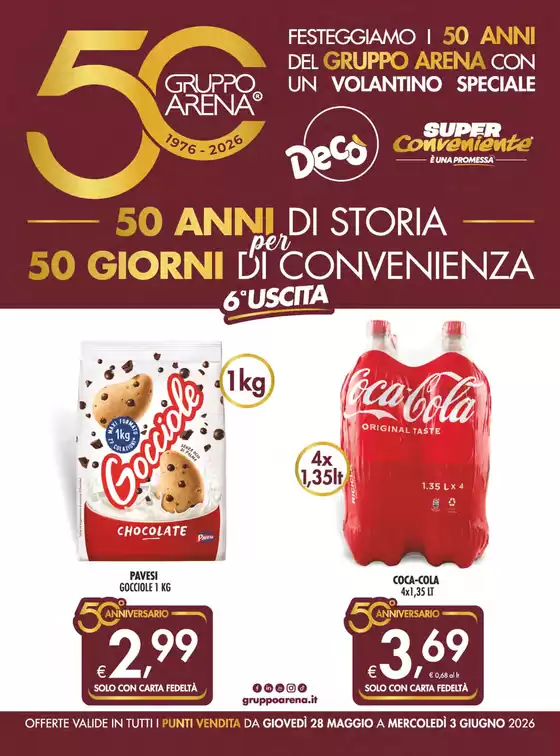 Volantino Decò | 50 anni di storia per 50 giorni di convenienza | 2026-05-28T00:00:00.000Z - 2026-06-03T00:00:00.000Z