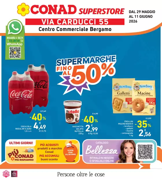 Volantino Conad Superstore | Supermarche fino al 50% | 2026-05-29T00:00:00.000Z - 2026-06-11T00:00:00.000Z