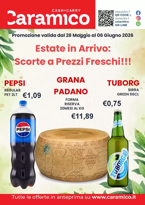 Volantino Caramico | Estate in Arrivo: Scorte a Prezzi Freschi!!! | 2026-05-28T00:00:00.000Z - 2026-06-06T00:00:00.000Z