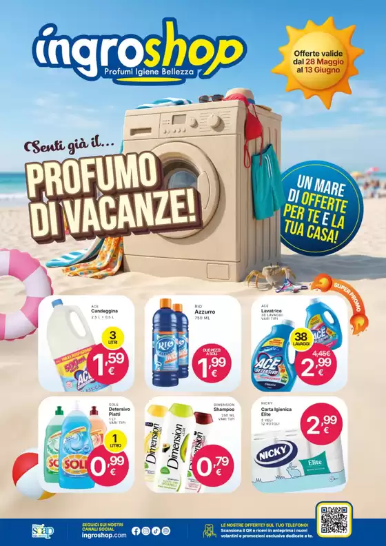 Volantino Ingroshop a Casina | Profumo di vacanze! | 2026-05-28T00:00:00.000Z - 2026-06-13T00:00:00.000Z