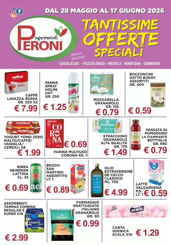 Volantino Supermercati Peroni | TANTISSIME OFFERTE SPECIALI | 2026-05-28T00:00:00.000Z - 2026-06-17T00:00:00.000Z