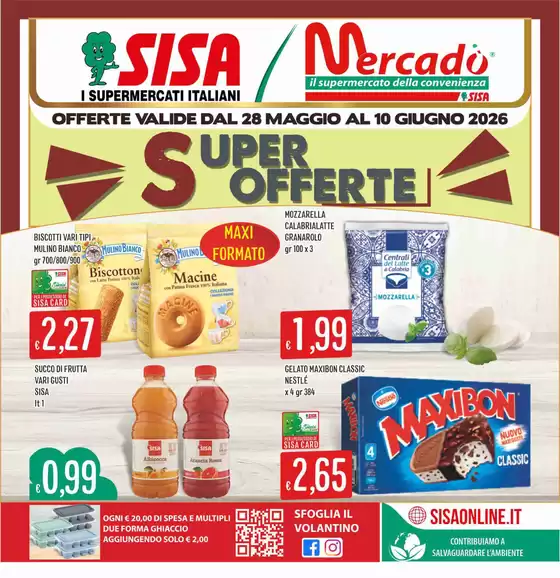 Volantino IperSisa a Casina | Super Offerte | 2026-05-28T00:00:00.000Z - 2026-06-10T00:00:00.000Z