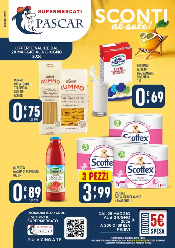 Volantino Pascar | Sconti al sole! | 2026-05-28T00:00:00.000Z - 2026-06-06T00:00:00.000Z