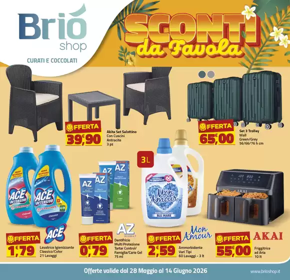 Volantino Briò Shop a Casina | Sconti da Favola | 2026-05-28T00:00:00.000Z - 2026-06-14T00:00:00.000Z