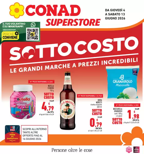 Volantino Conad Superstore | Sottocosto | 2026-06-04T00:00:00.000Z - 2026-06-16T00:00:00.000Z