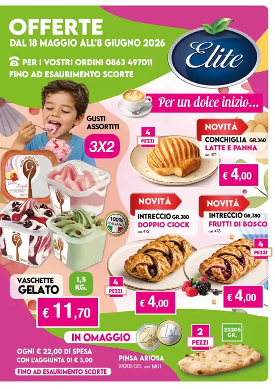 Volantino Elite Surgelati a Castelnovo ne' Monti | Offerte | 2026-05-28T00:00:00.000Z - 2026-06-08T00:00:00.000Z