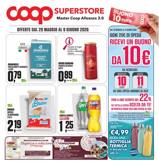 Volantino Superstore Coop | Offerte dal 29 maggio al 9 giugno 2026 | 2026-05-29T00:00:00.000Z - 2026-06-09T00:00:00.000Z