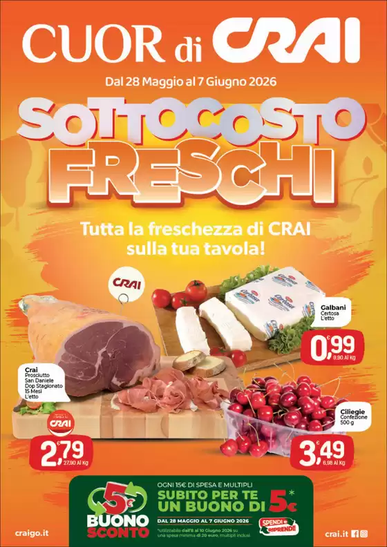 Volantino Crai a Scanzano Jonico | sottocosto freschi | 2026-05-28T00:00:00.000Z - 2026-06-07T00:00:00.000Z