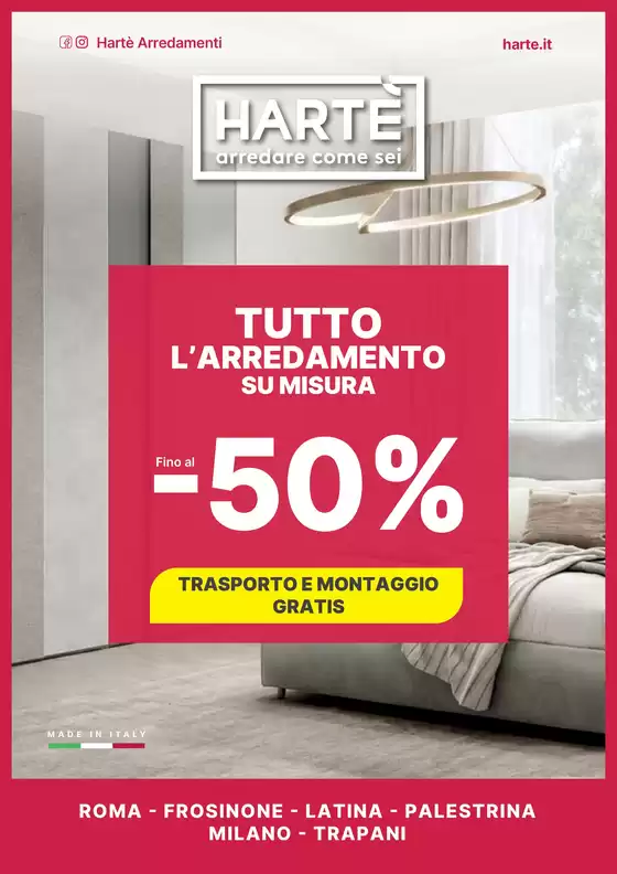 Volantino Hartè a Vezzano sul Crostolo | Tutto l'arrendamento su misura | 2026-05-28T00:00:00.000Z - 2026-06-28T00:00:00.000Z