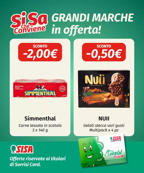Volantino Quick Sisa | Scopri le GRANDI MARCHE in offerta! | 2026-06-03T00:00:00.000Z - 2026-06-16T00:00:00.000Z