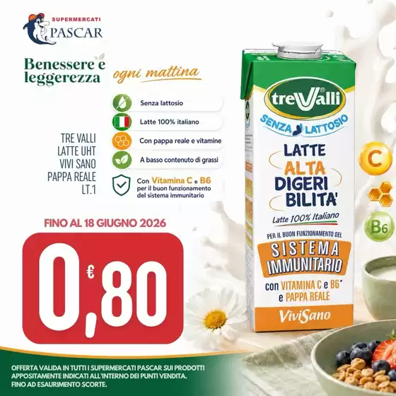 Volantino Pascar | Fino al 18 giugno 2026 | 2026-05-29T00:00:00.000Z - 2026-06-18T00:00:00.000Z