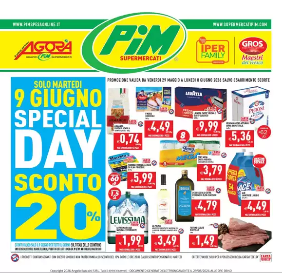 Volantino Pim | Promozione da 29 maggio a 8 giugno | 2026-05-29T00:00:00.000Z - 2026-06-08T00:00:00.000Z
