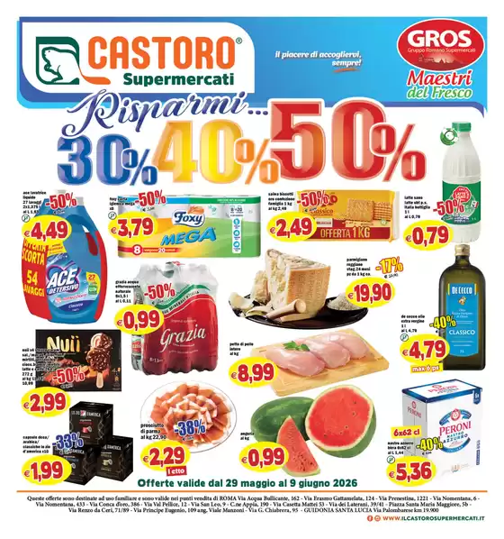 Volantino Il Castoro | Risparmi 30% 40% 50% | 2026-05-29T00:00:00.000Z - 2026-06-09T00:00:00.000Z