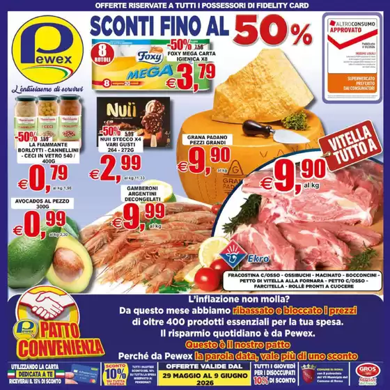 Volantino Pewex | Sconti fino al 50% | 2026-05-29T00:00:00.000Z - 2026-06-09T00:00:00.000Z